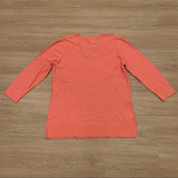 Loft Tasseled Tie Neck Tunic Sweater Size M - Picture 6 of 8